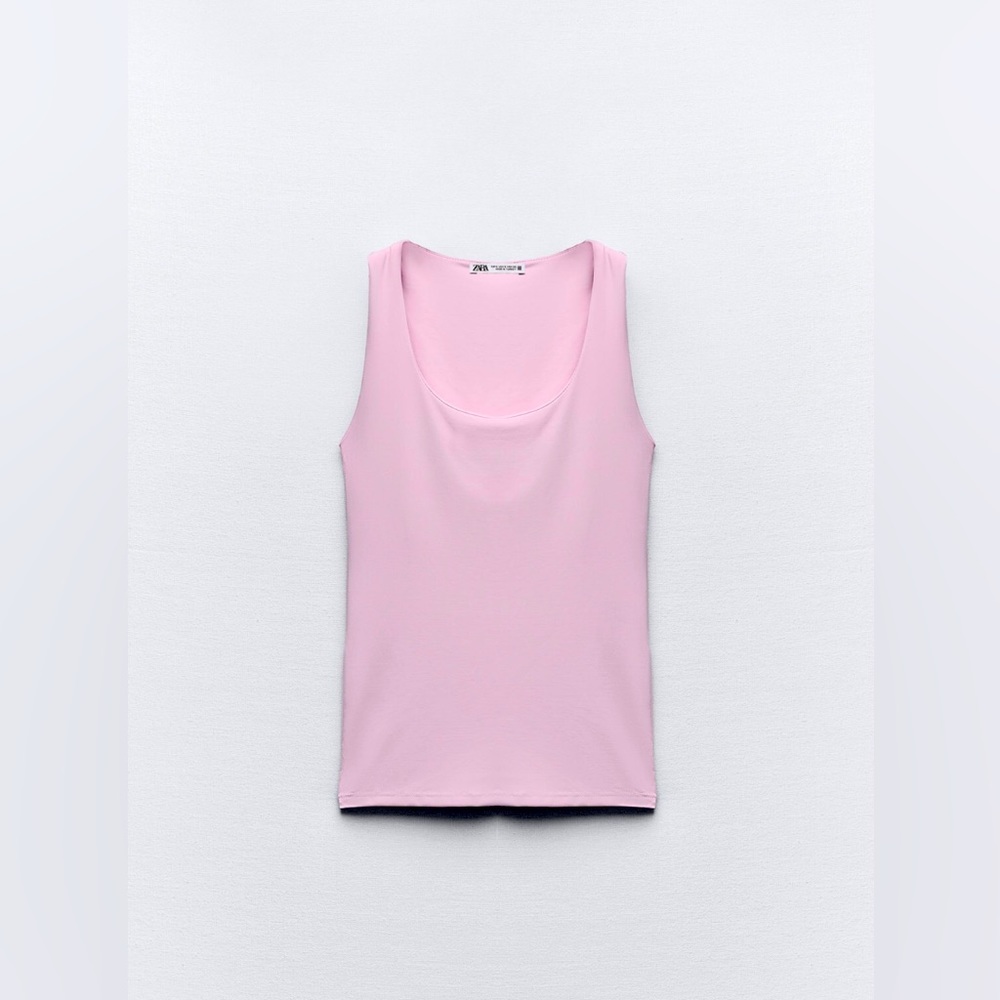 Zara Top With Wide Straps Size L